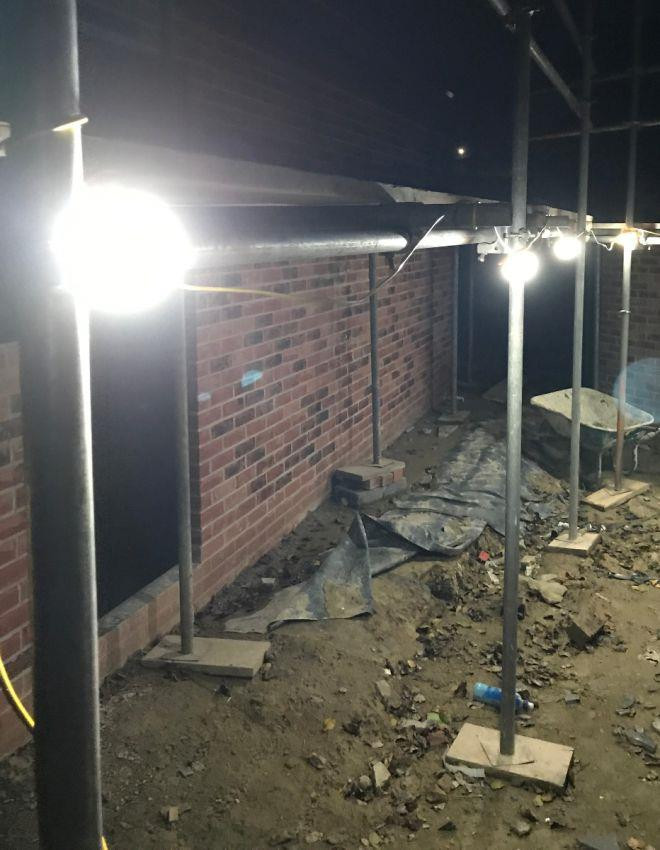 Elite 110V 22m LED Festoon Site Lighting Kit - Fully Enclosed (LEDKITENC22)