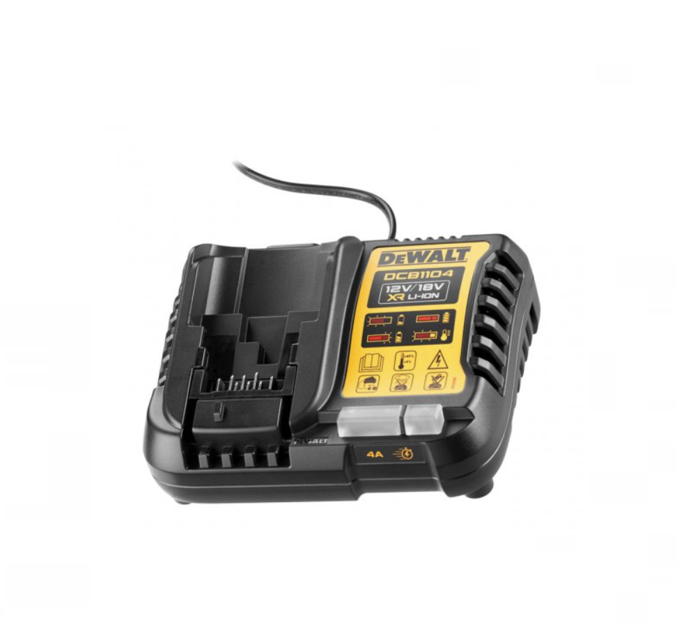 DeWalt DCB1104-GB 4ah Lithium XR Fast Battery Charger 12v 18v Powerstack