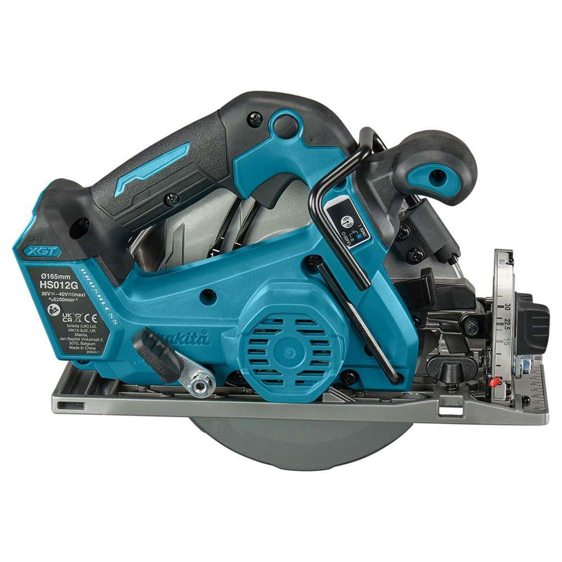 Makita HS012GZ01 40v Max XGT AWS Brushless Circular Saw - Body Only with Makpac Type 3 Carry Case