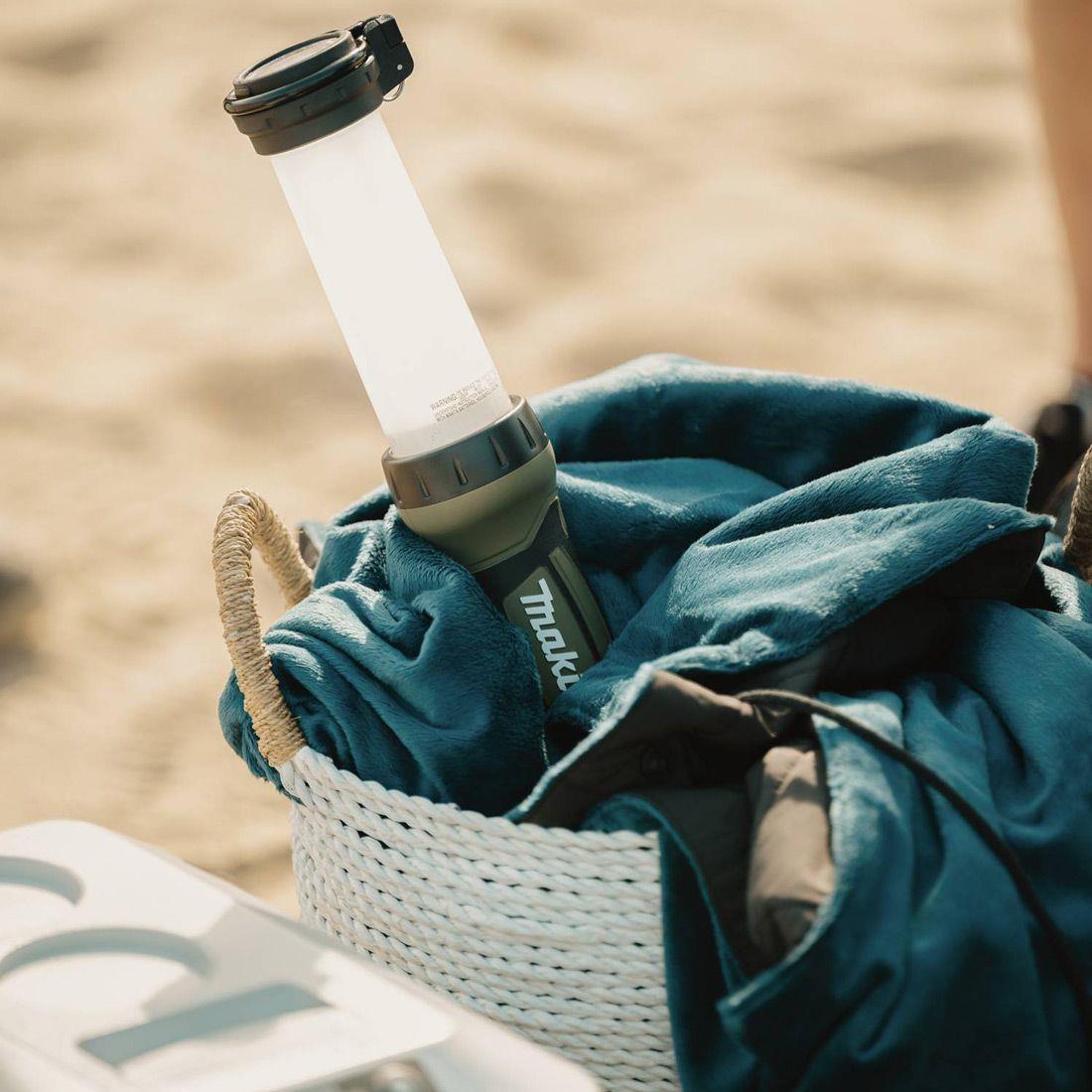 Makita DML806O 14.4V/18V LXT Cordless Olive Green LED Torch Flashlight - Body Only