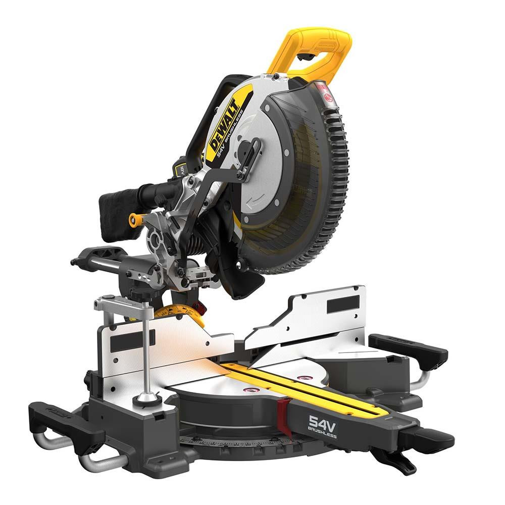 DeWalt DCS781X2-GB 54V XR Flexvolt 305mm Slide Mitre Saw - 2 x 9.0Ah
