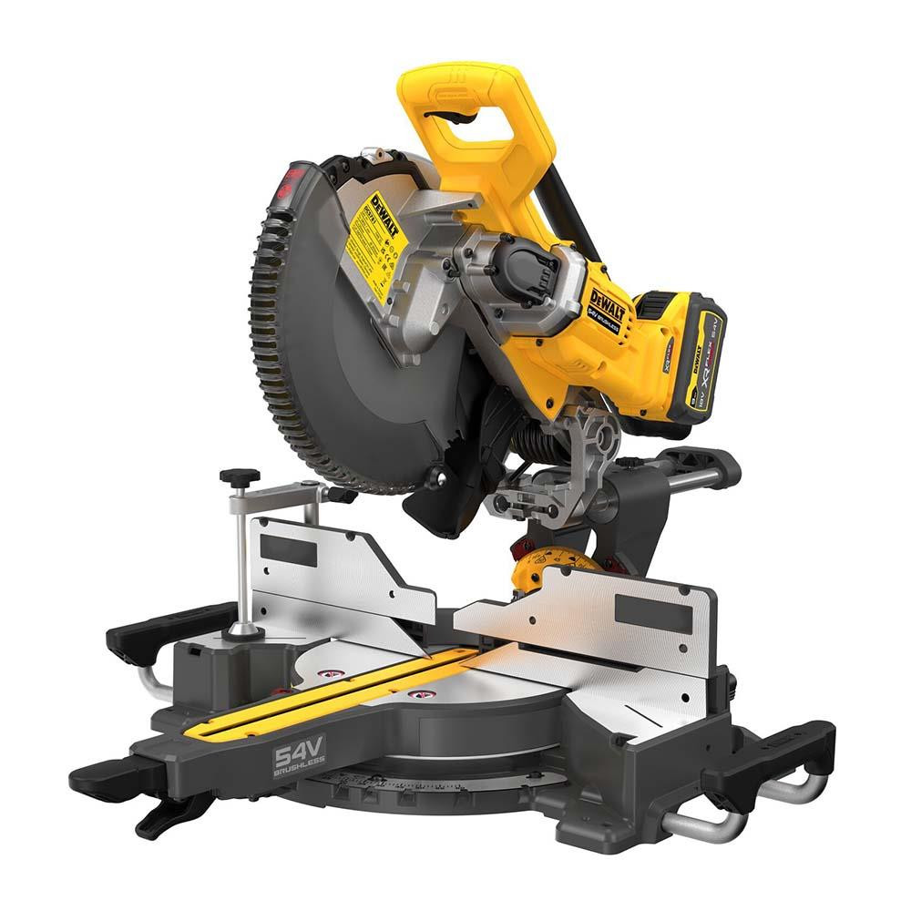 DeWalt DCS781X2-GB 54V XR Flexvolt 305mm Slide Mitre Saw - 2 x 9.0Ah