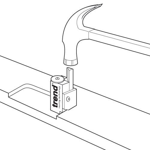 Trend Corner Chisel TREC/CHISEL - To quickly square up rounded corners when using lock and hinge jigs.