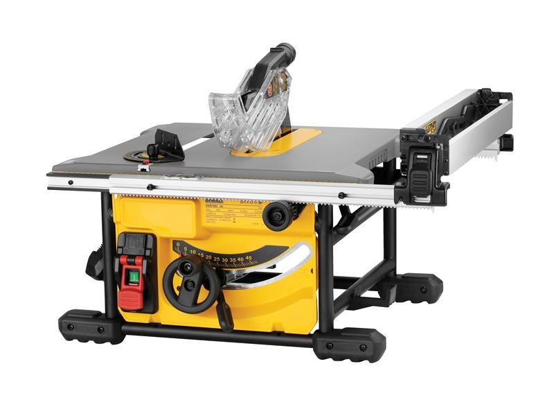 DeWalt DWE7485 Compact Table Saw 1850W 110V with DE7400 Rolling Saw Workstation