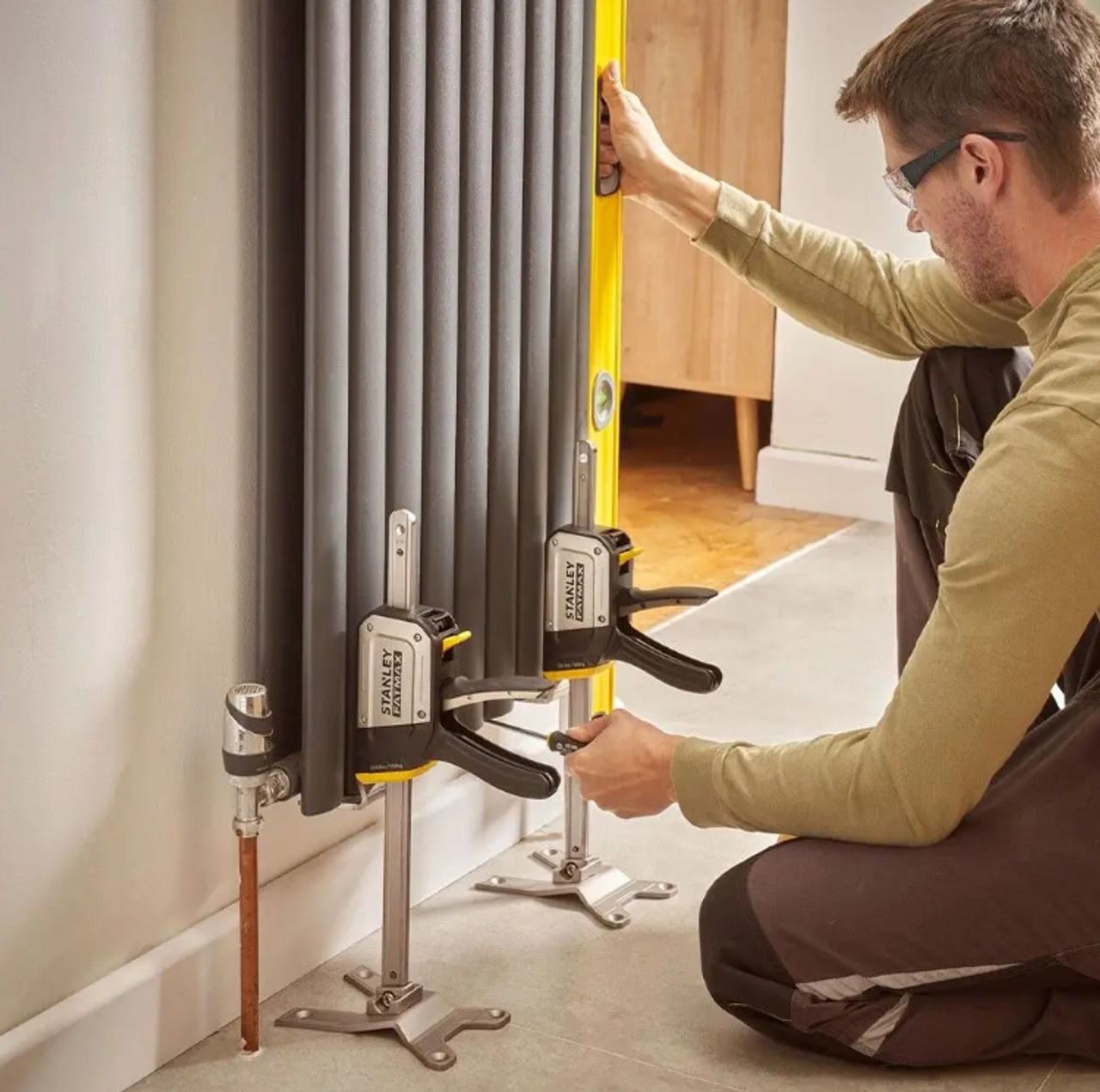 Stanley FMHT83550-1 FATMAX TradeLift Metal Plate Housing 150kg Lifting Force Pack of 2 