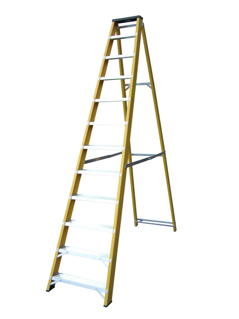 Lyte 12 Tread Heavy Duty Swingback Stepladders Glassfibre EN131-2