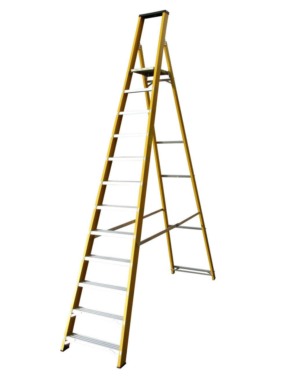 Lyte 12 Tread Heavy Duty Platform Stepladders Glassfibre EN131-2