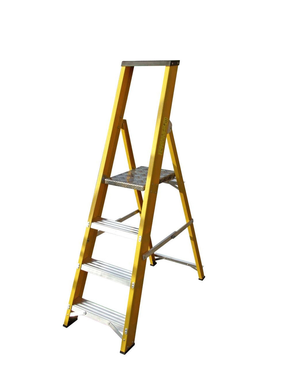 Lyte 4 Tread Heavy Duty Platform Stepladders Glassfibre EN131-2