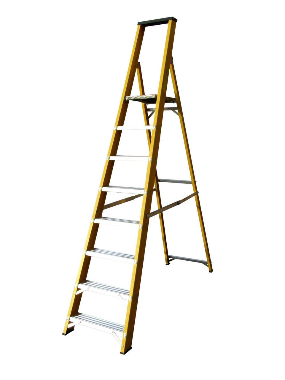 Lyte 8 Tread Heavy Duty Platform Stepladders Glassfibre EN131-2
