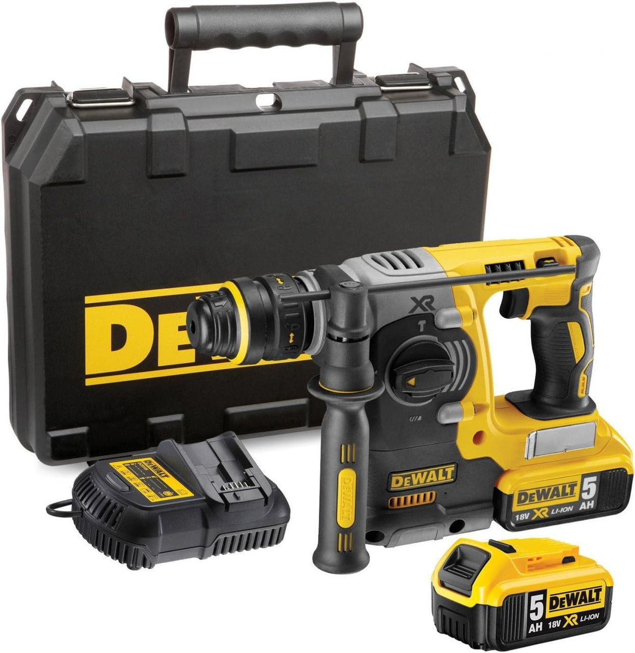 DeWalt DCH273P2-GB 18V XR Brushless 24mm 2Kg SDS+ Hammer - 2 x 5Ah