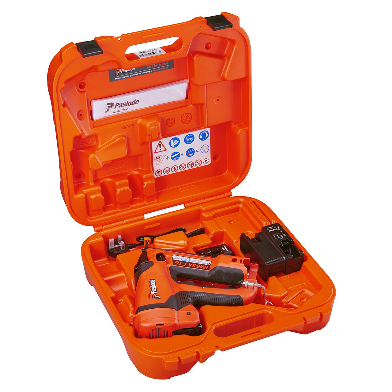 Paslode IM65A F16 2.1Ah Cordless 2nd Fix Angled Brad Nailer - 916275 