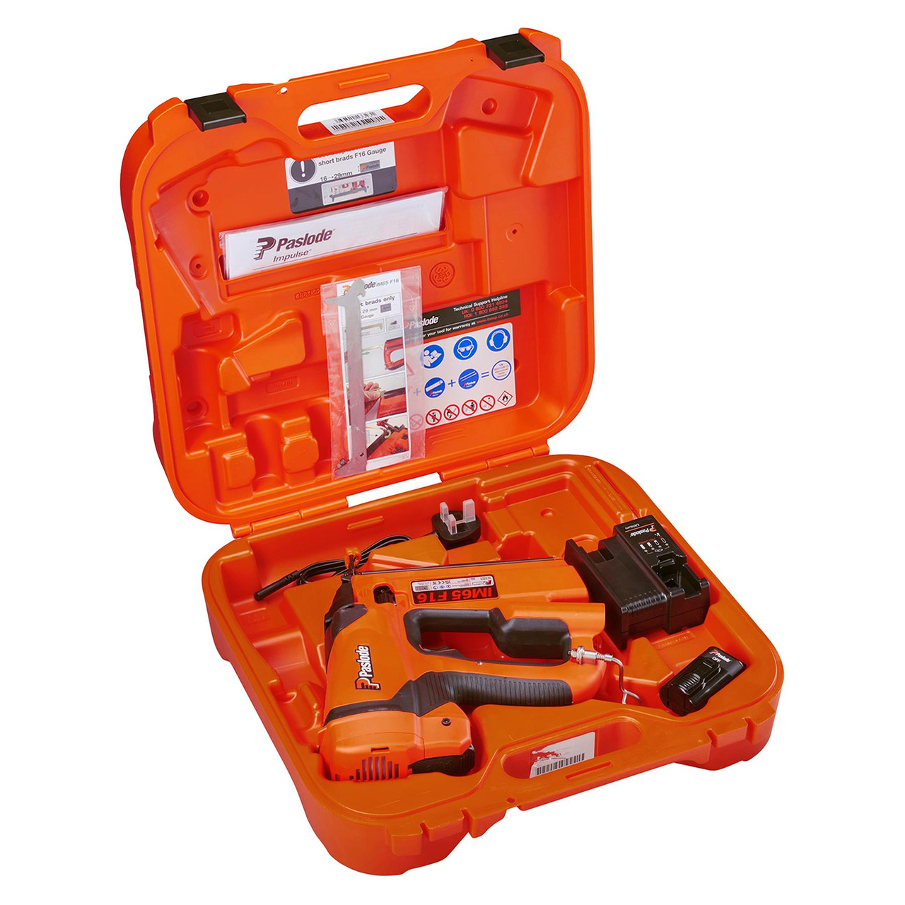 Paslode IM65 F16 2.1Ah Cordless 2nd Fix Straight Brad Nailer - 916575 