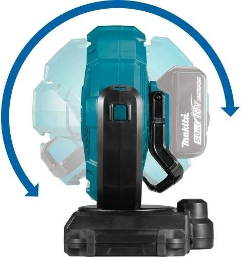 Makita Portable Fan DCF102Z 14.4/18V LXT Cordless + Charger and 1 x BL1850 5.0 Ah Battery