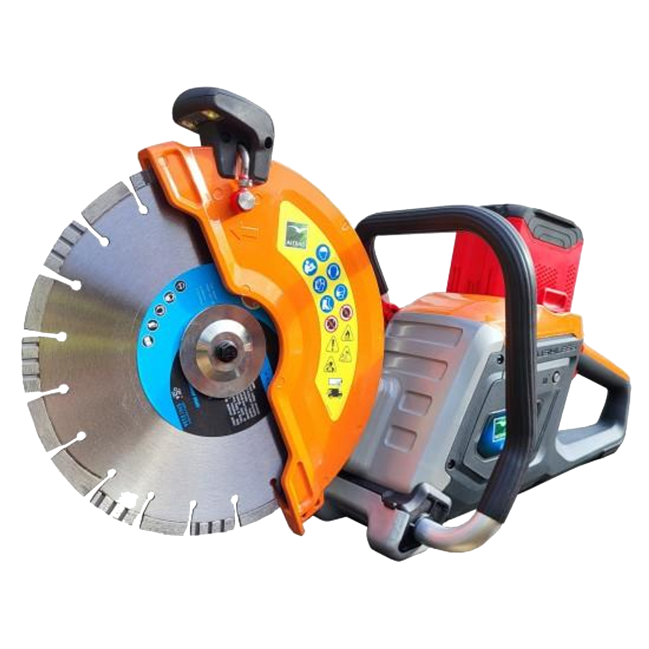 ALTRAD Belle DC 300E+ 82v Cordless Cut-off Disc Cutter Kit with Batteries, Charger & Diamond Blade