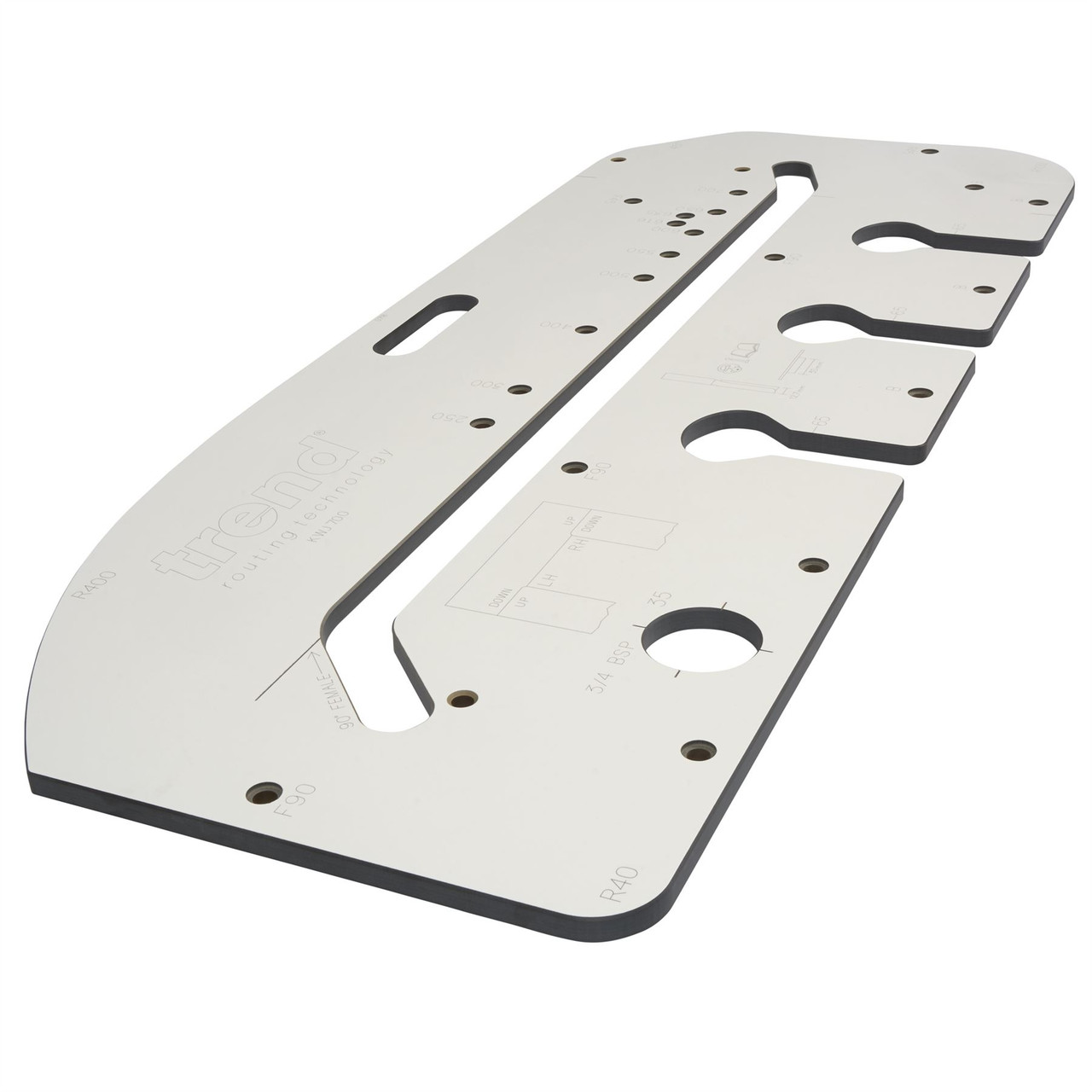Trend Worktop Jig KWJ700 Multi function jig for accurately fitting kitchen worktops in 10 different widths from 250mm to 700mm wide