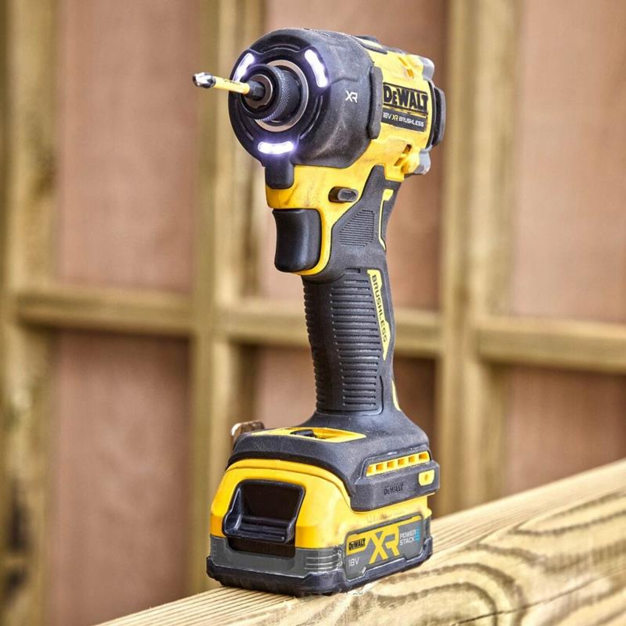 DeWalt 18V XR Brushless Hydraulic Impact Driver DCF870E2T-GB, 2x 1.7Ah Powerstack Batteries, Charger, and TSTAK Storage Case