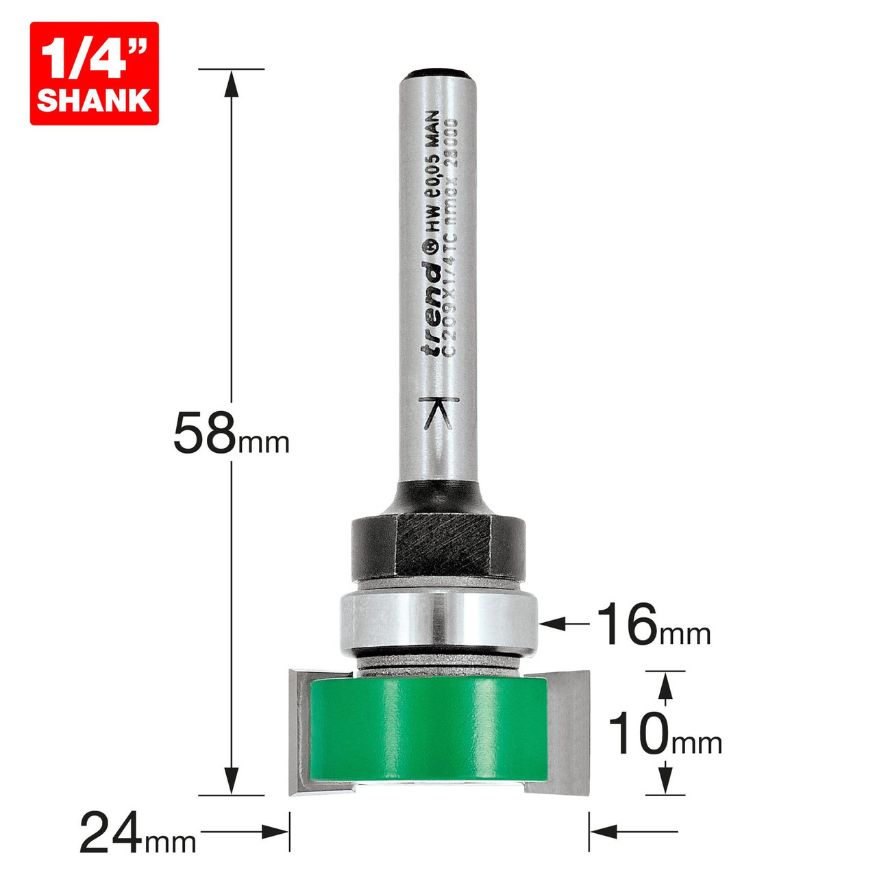 Trend Intumescent cutter 10mm x 24mm C209X1/4TC