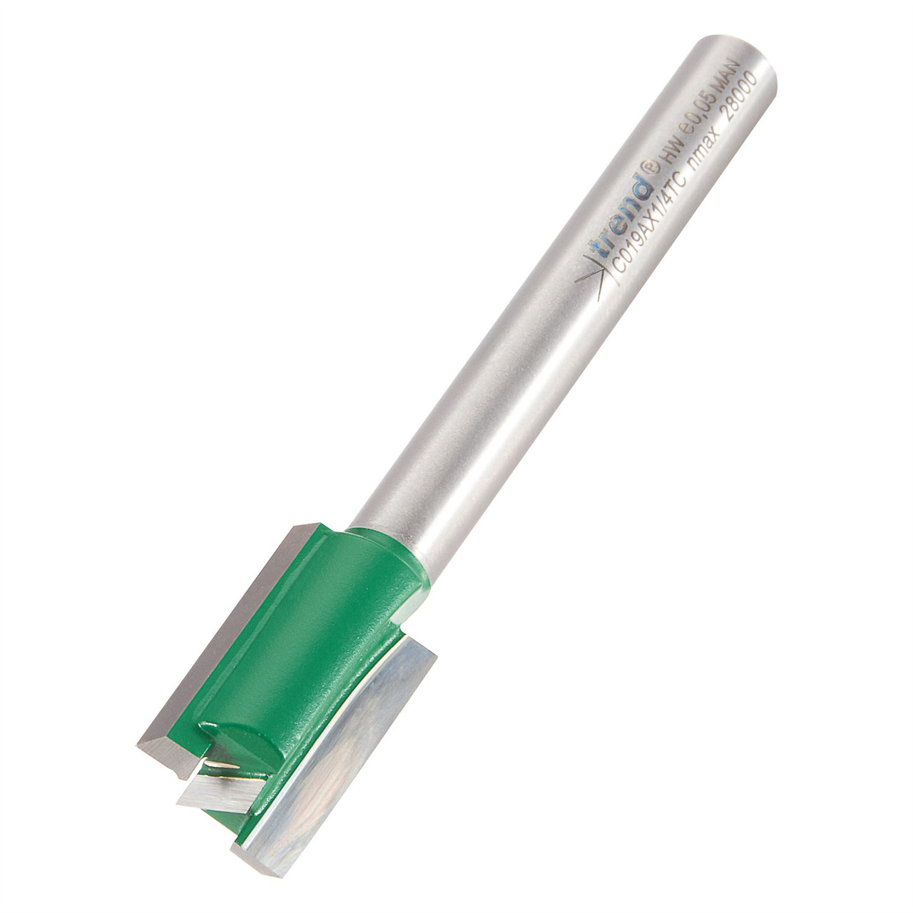 Trend Trend Craft Pro C019AX1/4TC 12mm x 19mm 1/4in shank router cutter bit for use with Trend Hinge Jigs