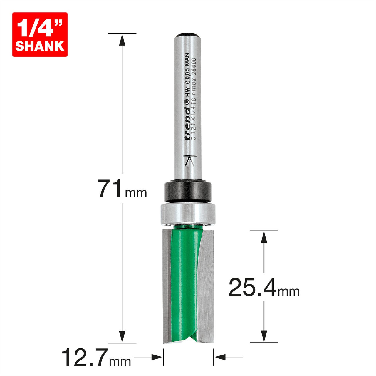 Trend Template profile 12.7mm diameter C121X1/4TC