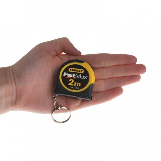 Stanley FatMax 2m Keyring Tape Measure 1-33-856