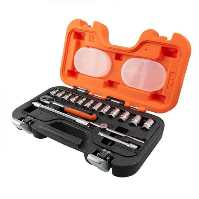 Bahco S160 1/4" Drive Socket Set Metric & AF 16pcs 