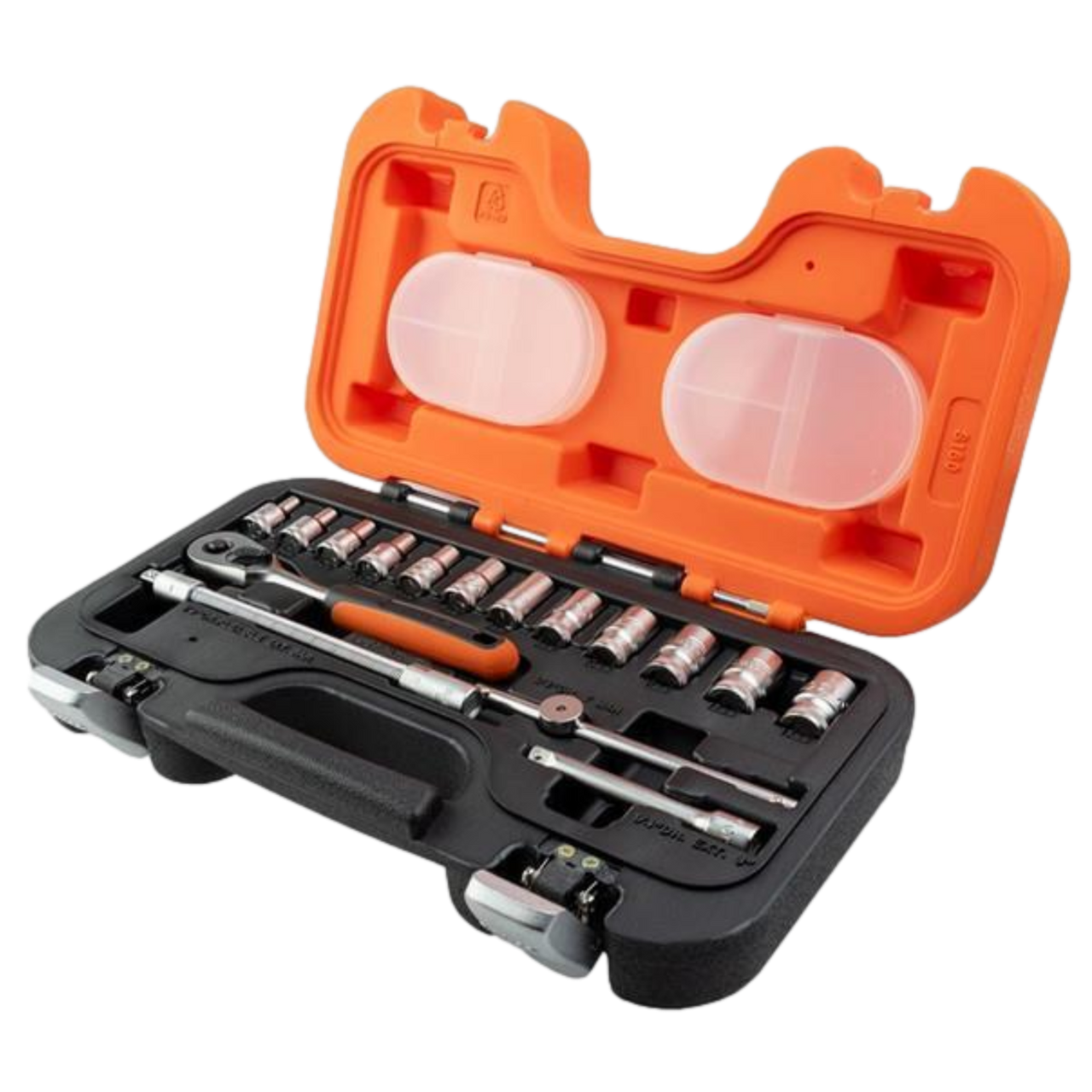 Bahco S160 1/4" Drive Socket Set Metric & AF 16pcs 