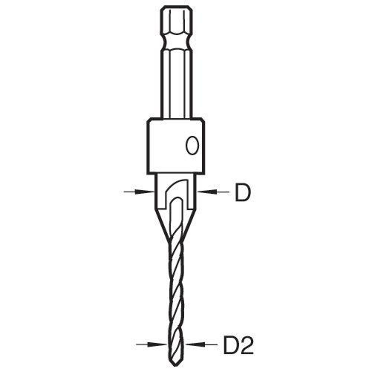 Trend Snappy Countersink with 3/32 (2.5mm) Drill SNAP/CS/6