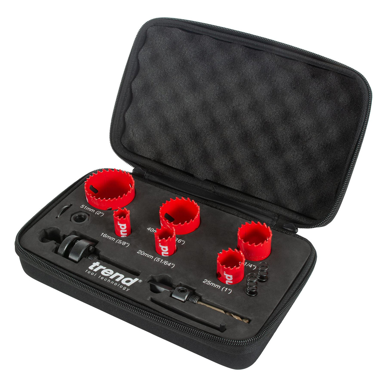 Trend 6-Piece Electrician Hole Saw Set in Storage Case HS/SET/6