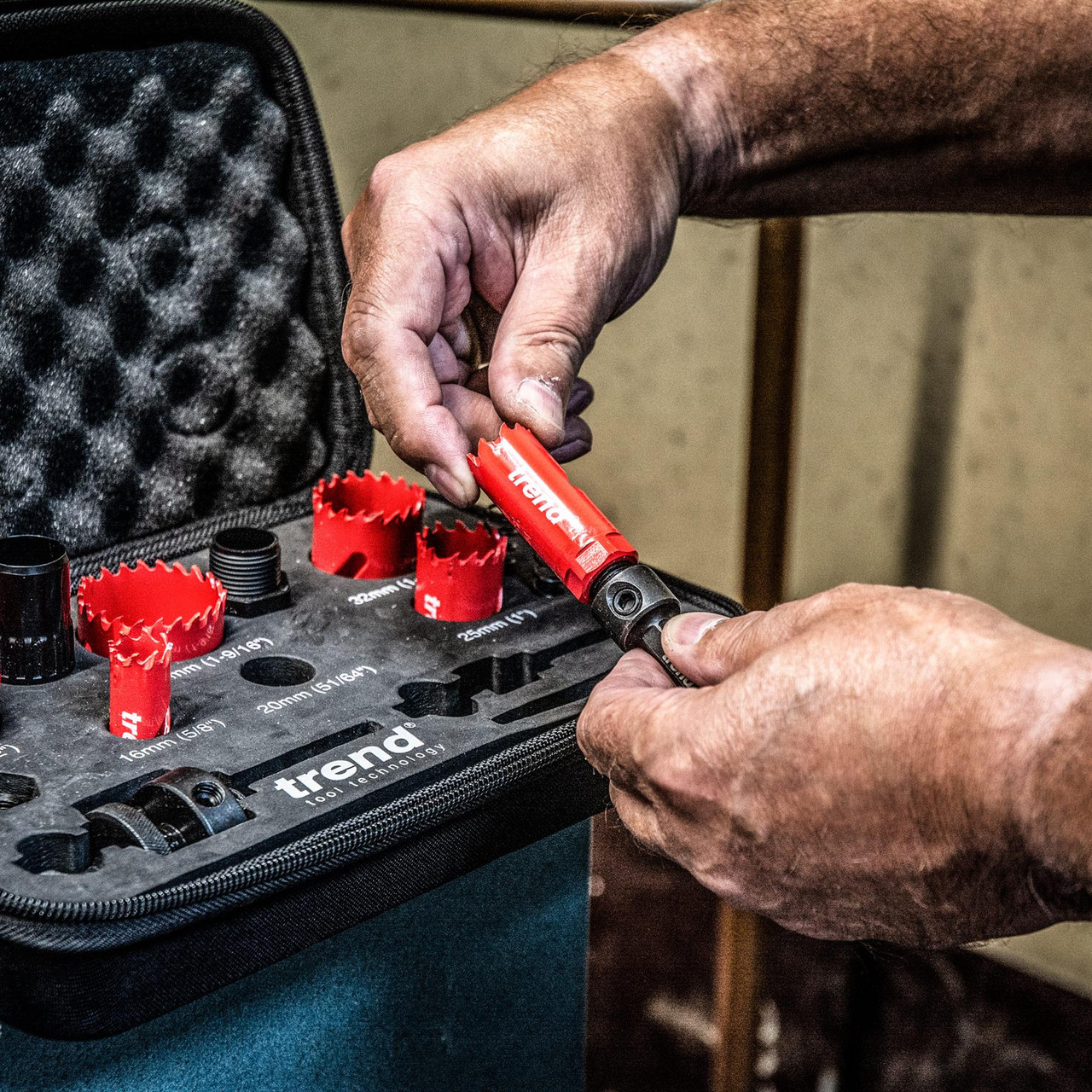 Trend 6-Piece Electrician Hole Saw Set in Storage Case HS/SET/6