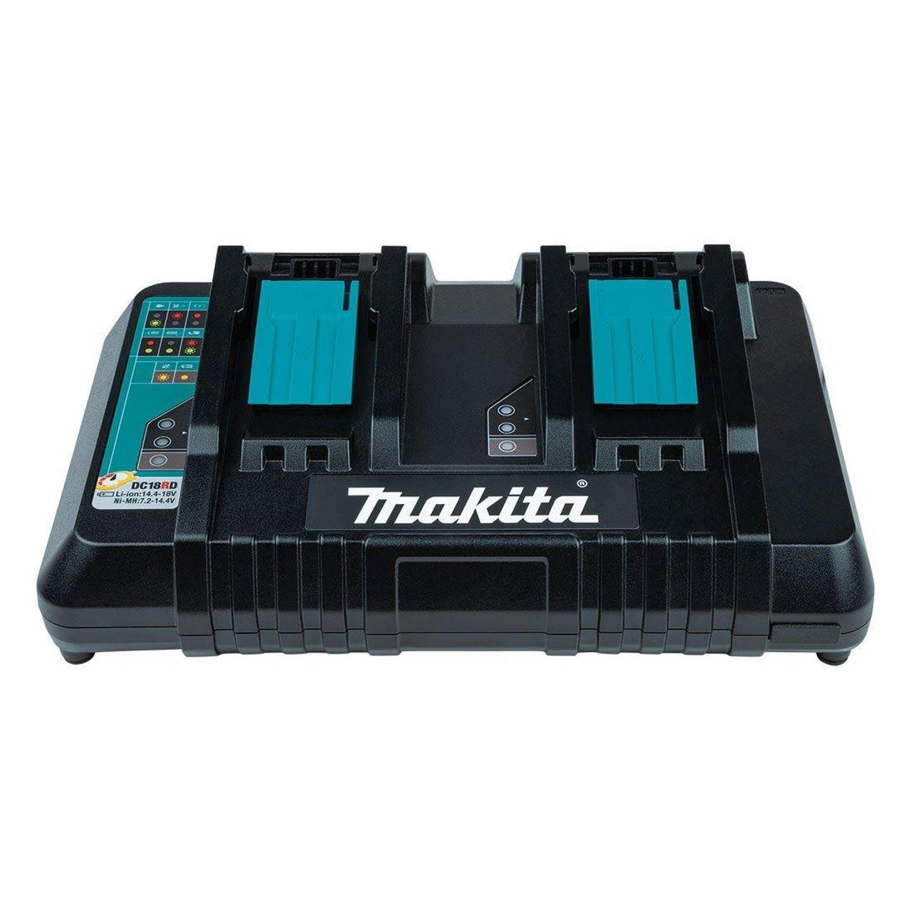 Makita 18V Power Source Kit with 4  x 6.0Ah Batteries & DC18RD Charger - 198095-6