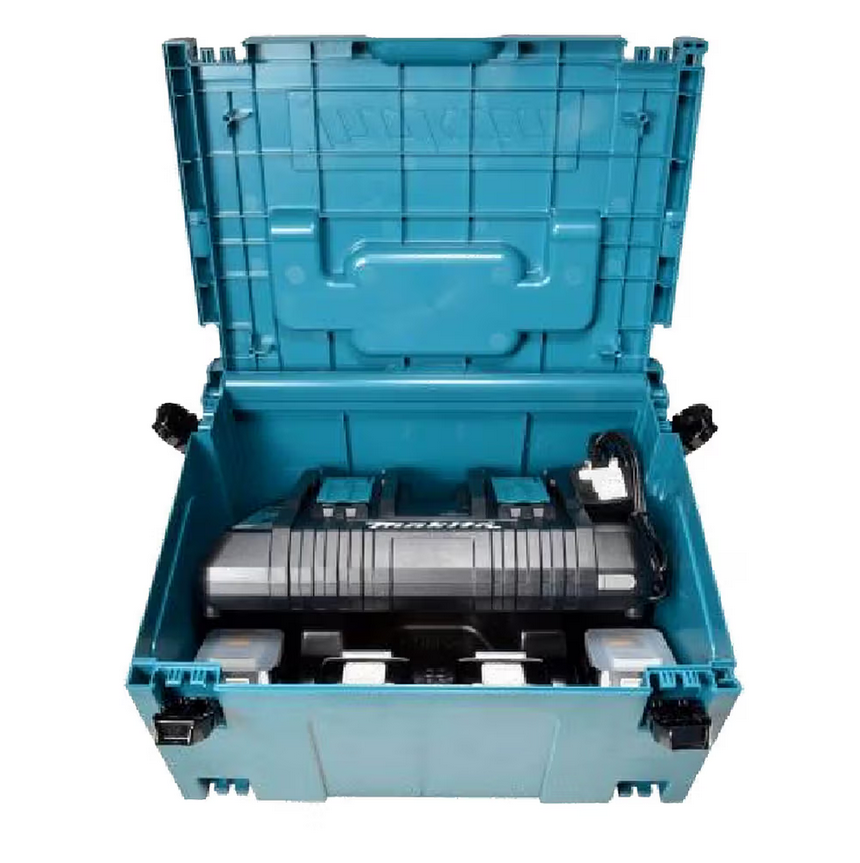 Makita 18V Power Source Kit with 4  x 6.0Ah Batteries & DC18RD Charger - 198095-6