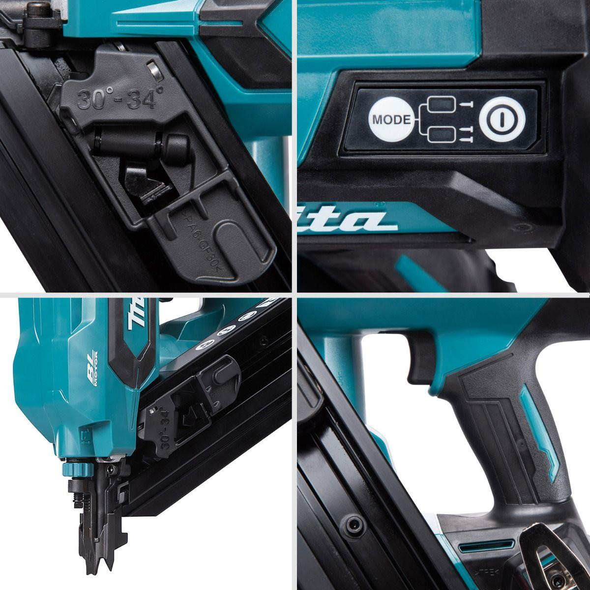 Makita Framing Nailer DBN900ZK Cordless Brushless 18V LXT with Carry Case - Body Only