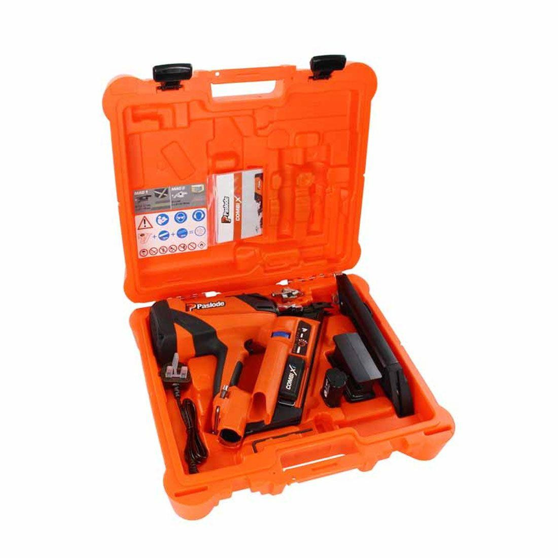 Paslode Combi Xi 2-In-1 Strip Nailer Kit with 2x Magazines and 1x 2.1Ah Battery - 014012