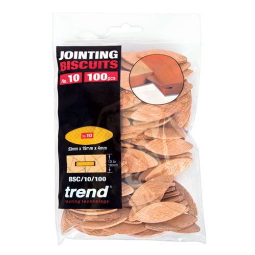 Trend BSC/10/100 No 10 Size Compressed Beech Biscuits - 100 pack
