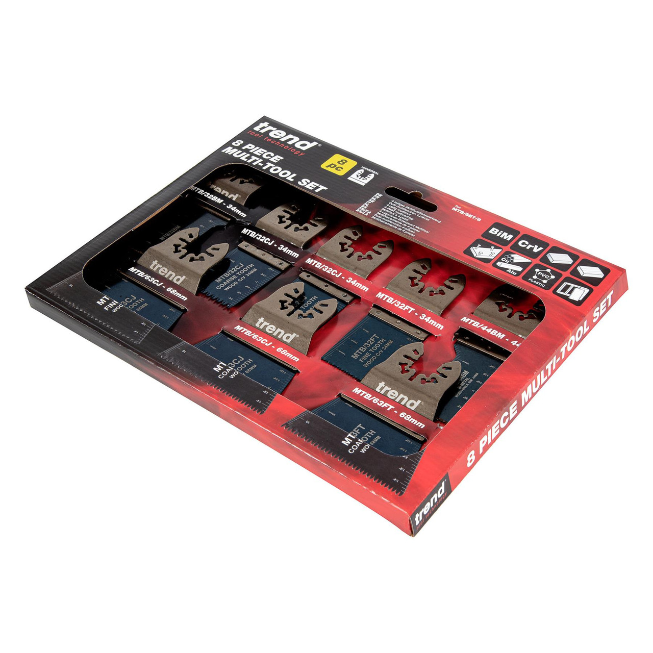 Trend 8 Piece Universal Oscillating Multi Tool Blade Set MTB/SET/8