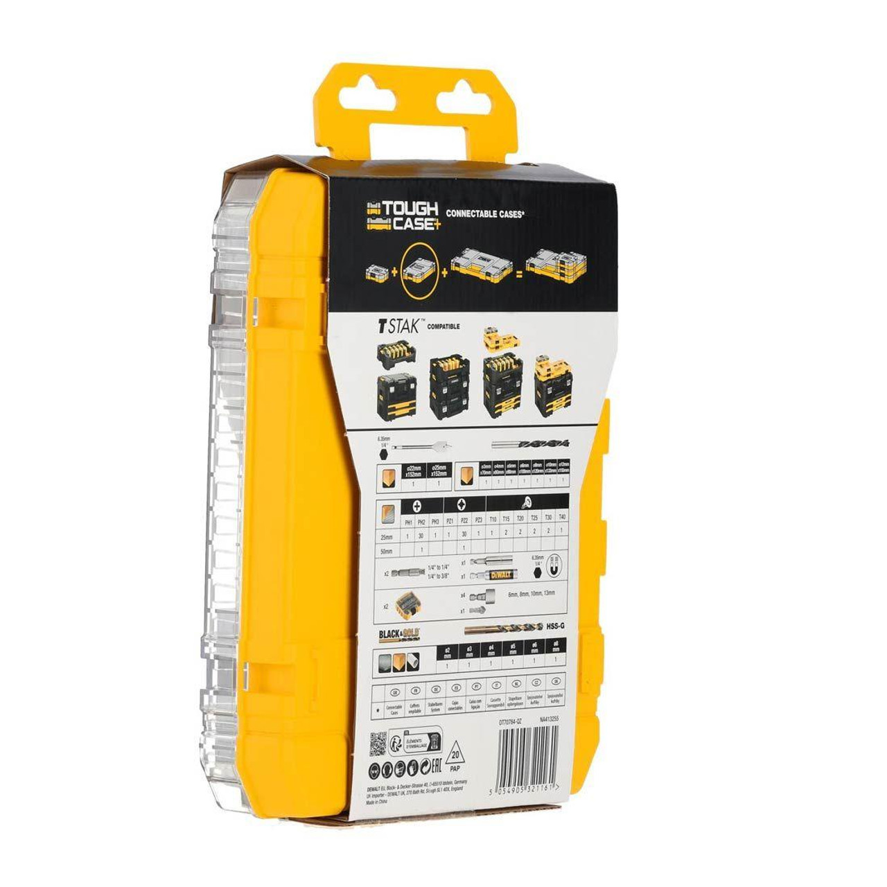 DeWalt DT70784-QZ Toughcase Black Gold Speed Drilling/Screwdriving Set (100 Pieces)