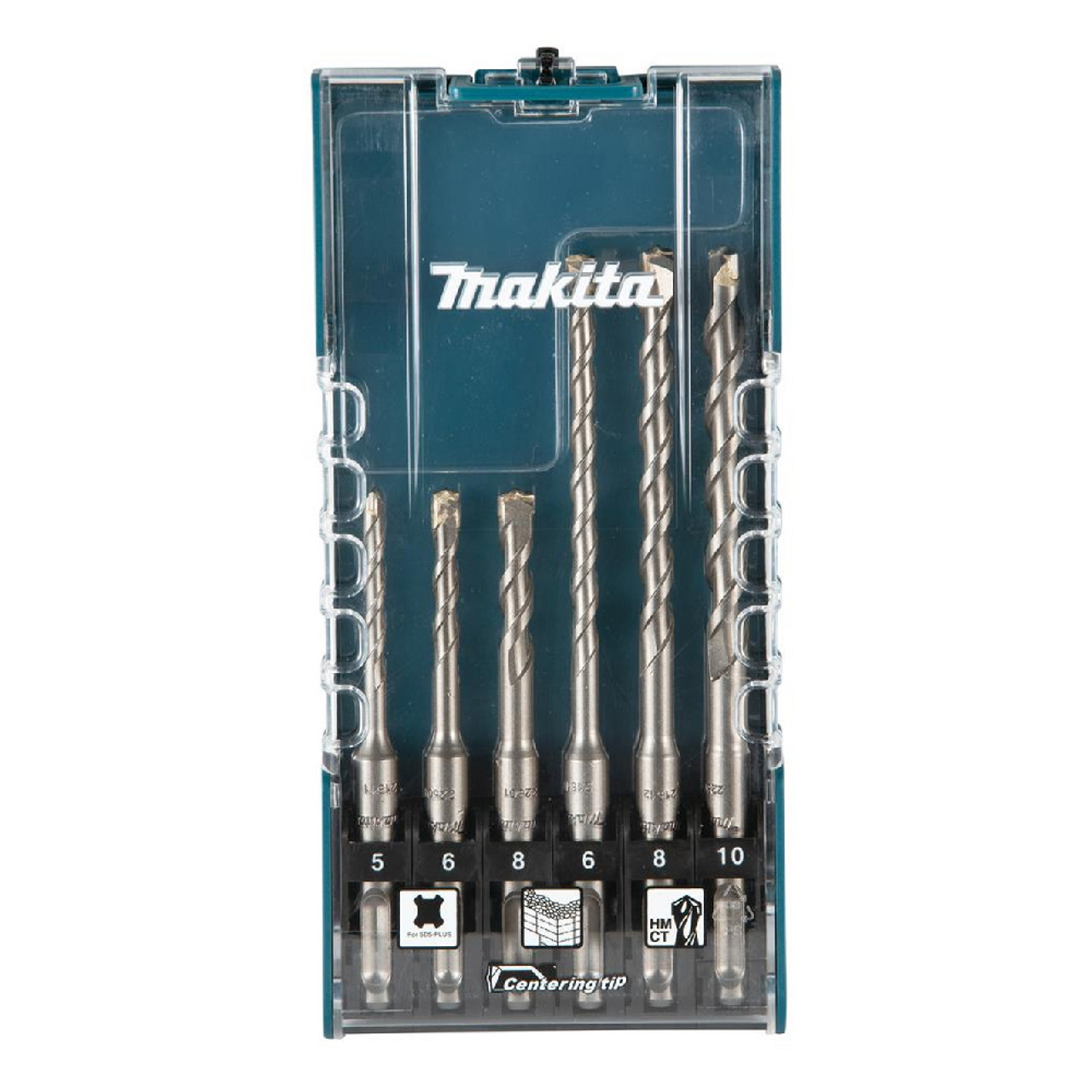 MAKITA E-15730 6 Piece SDS Plus TCT Drill Bit Set