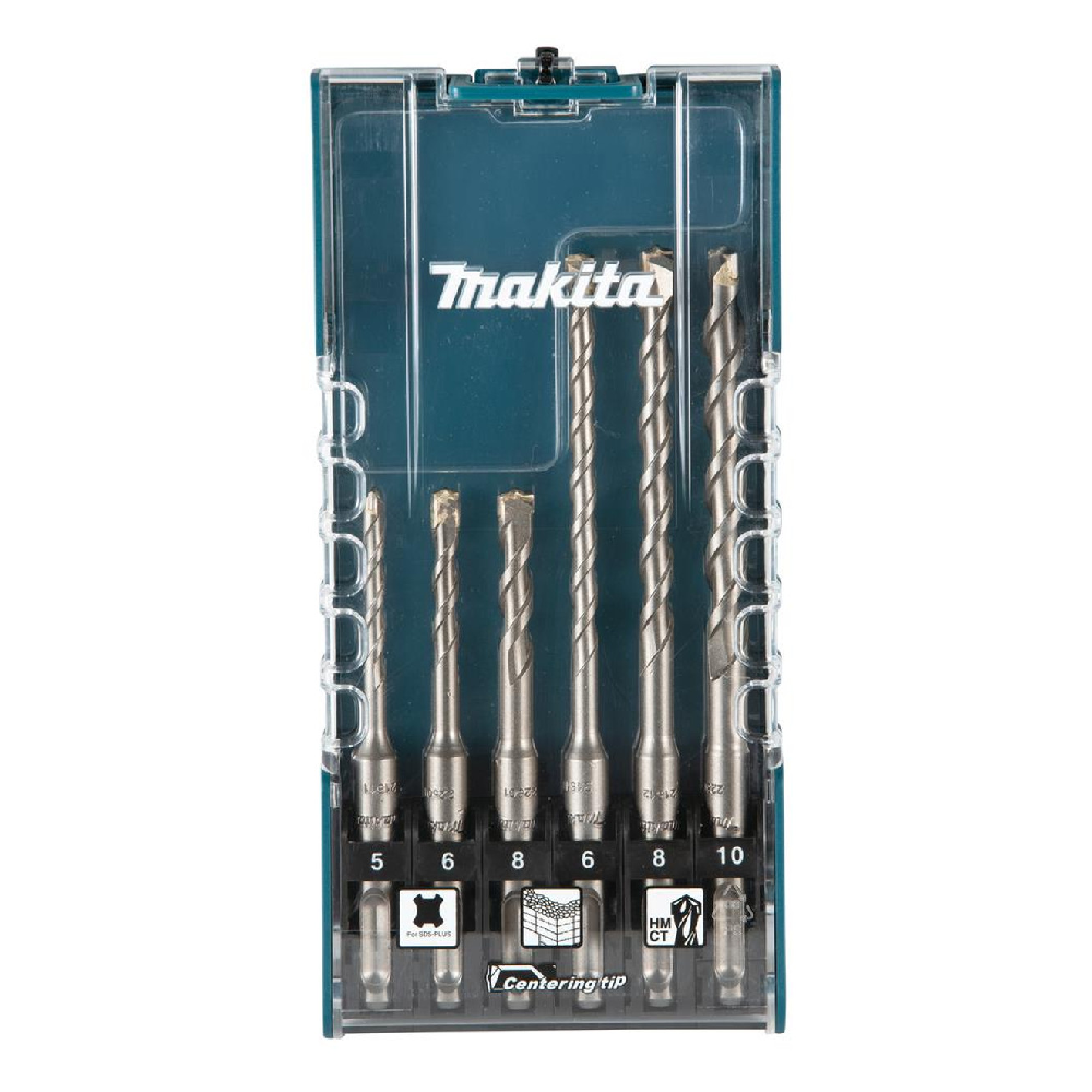 MAKITA E-15730 6 Piece SDS Plus TCT Drill Bit Set