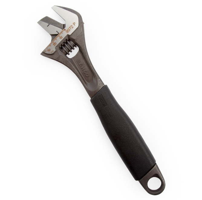 Bahco ERGO 2 Piece Plumber's Set 9072P Adjustable Wrench & 8224 Multi Grips - 9873