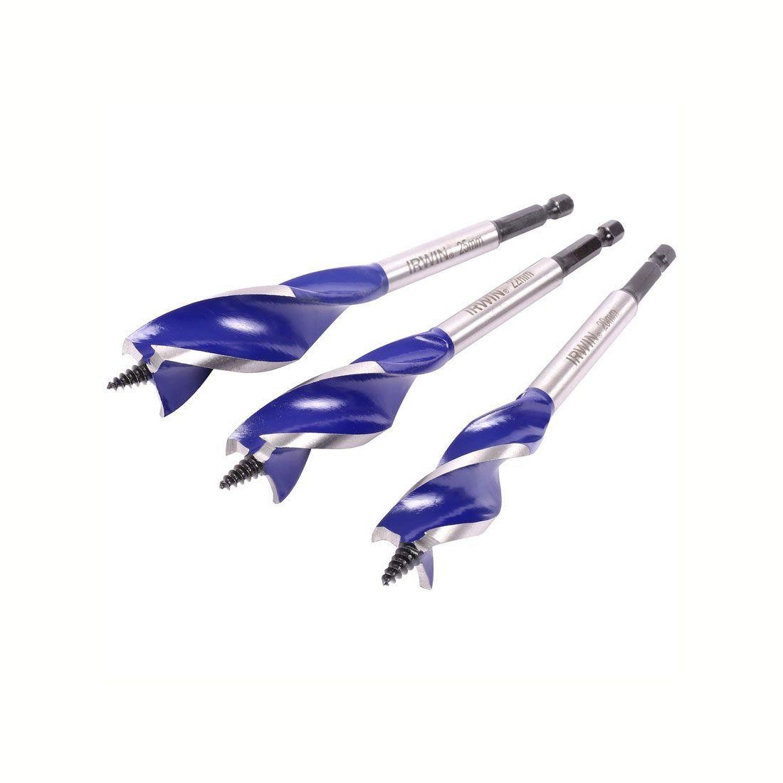 IRWIN Blue Groove 6X Wood Drill Bit Set 3 Piece 20-25mm  - IRW10506627