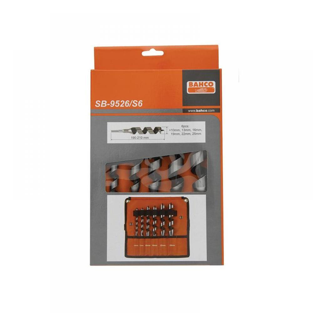 Bahco 9526 Combination Wood Auger Bit Set 10-25mm (6 Pieces)