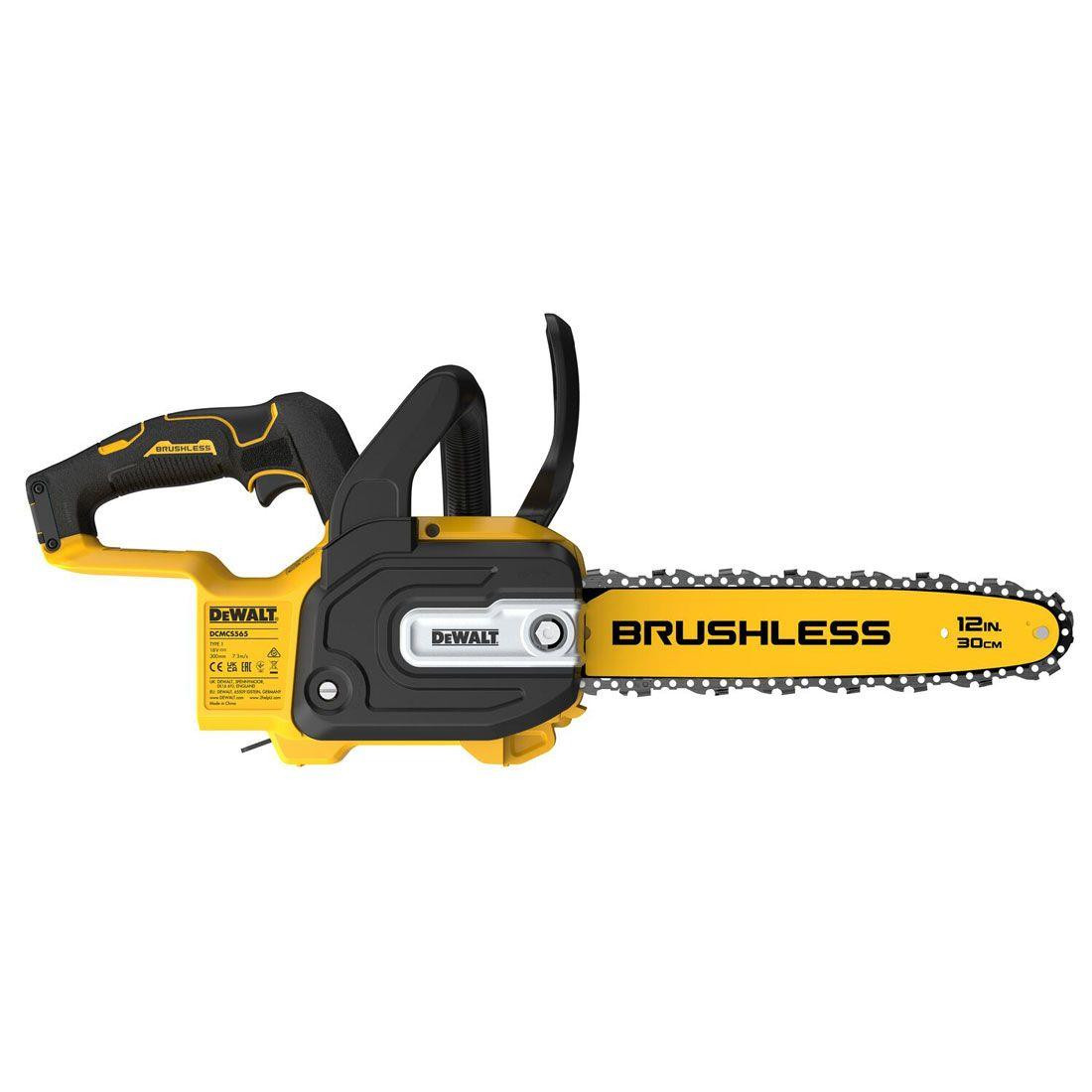 Dewalt DCMCS565P1-GB 18V XR Brushless 30cm Chainsaw, 1x 5.0Ah Battery & Charger