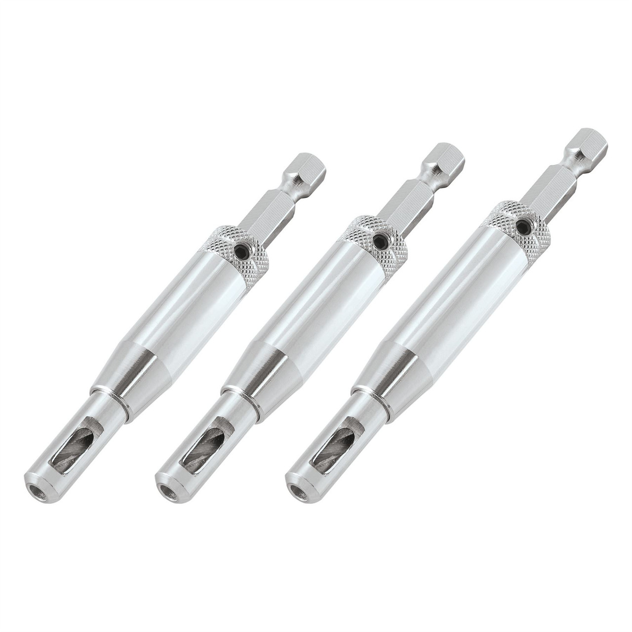 TREND Quick Release 3 Pieces Drill Bit Guide Set 1/4 inch Hex Shank QR/DBG/SET