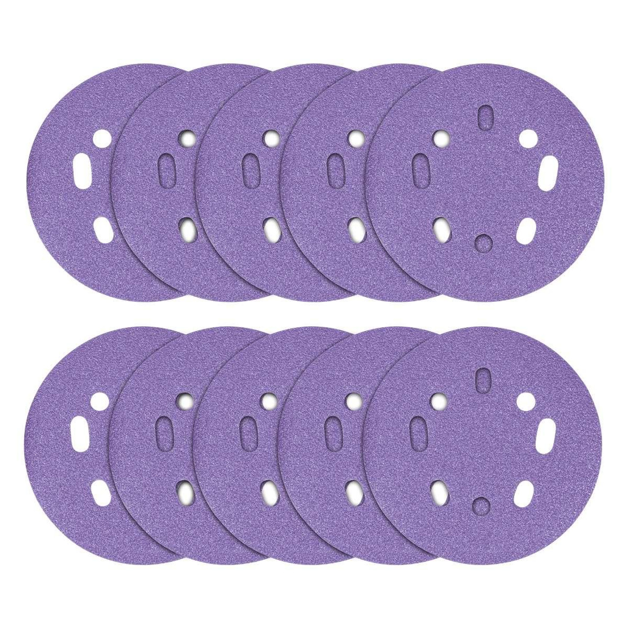 Trend Aluminium Oxide Random Orbital Sanding Disc 120 Grit 125mm 10pc