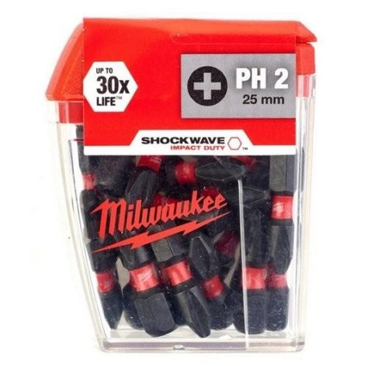 Milwaukee SHOCKWAVE Impact Duty PH2 25mm TIC TAC 4932472037