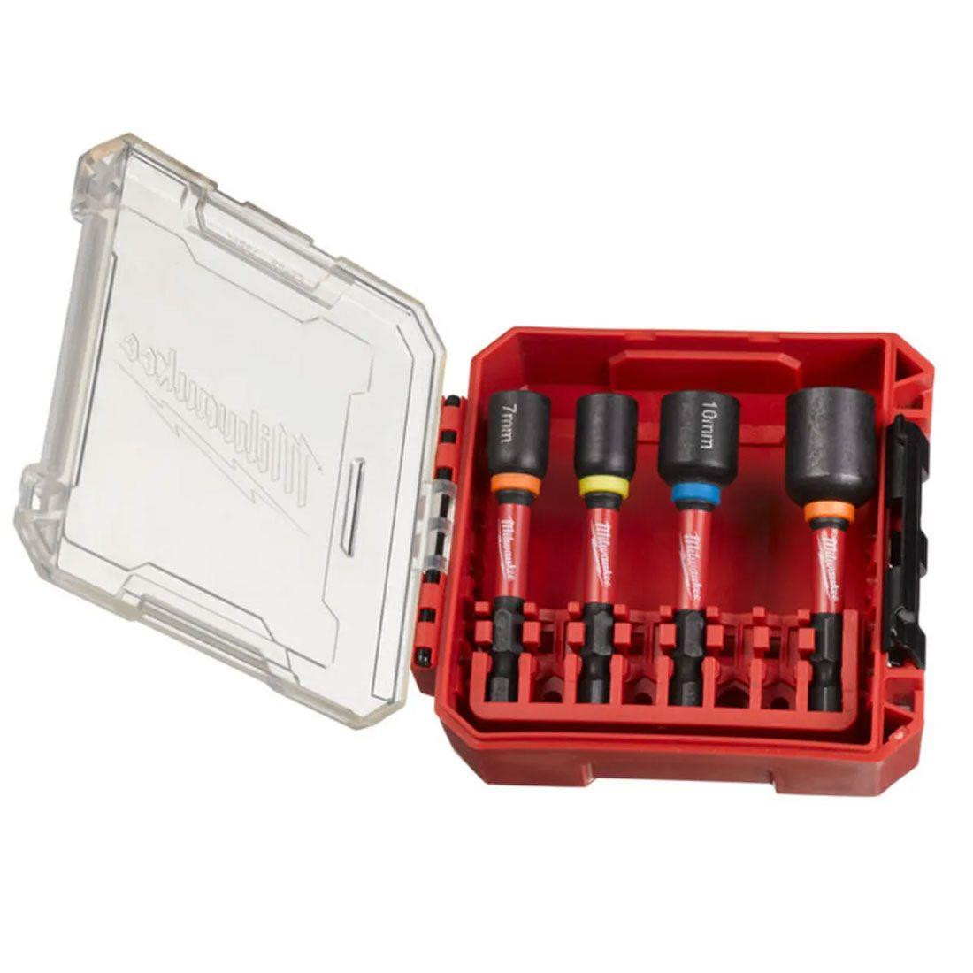 Milwaukee 4 Piece Mag SHOCKWAVE Impact Duty Nut Driver Set 4932492445