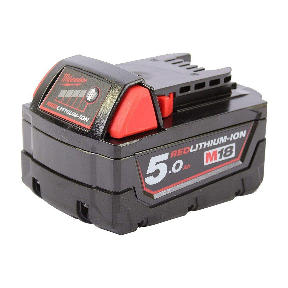 Milwaukee M18B5 M18 5.0Ah REDLITHIUM-ION Battery - 4932430483