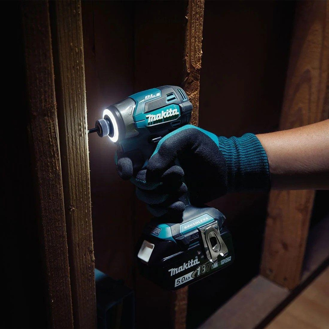 Makita DLX2516TJ 18v LXT Brushless Twin Kit DHP486 Combi Drill & DTD173 Impact Driver Inc. 2x 5.0Ah Batteries
