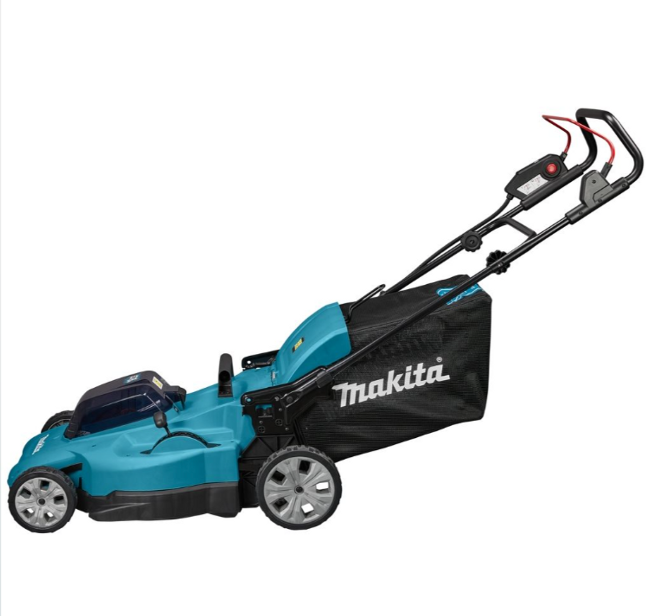 Makita DLM538PT2 Twin 18V / 36V 530mm Push Lawn Mower 2x 5.0Ah Battery Kit