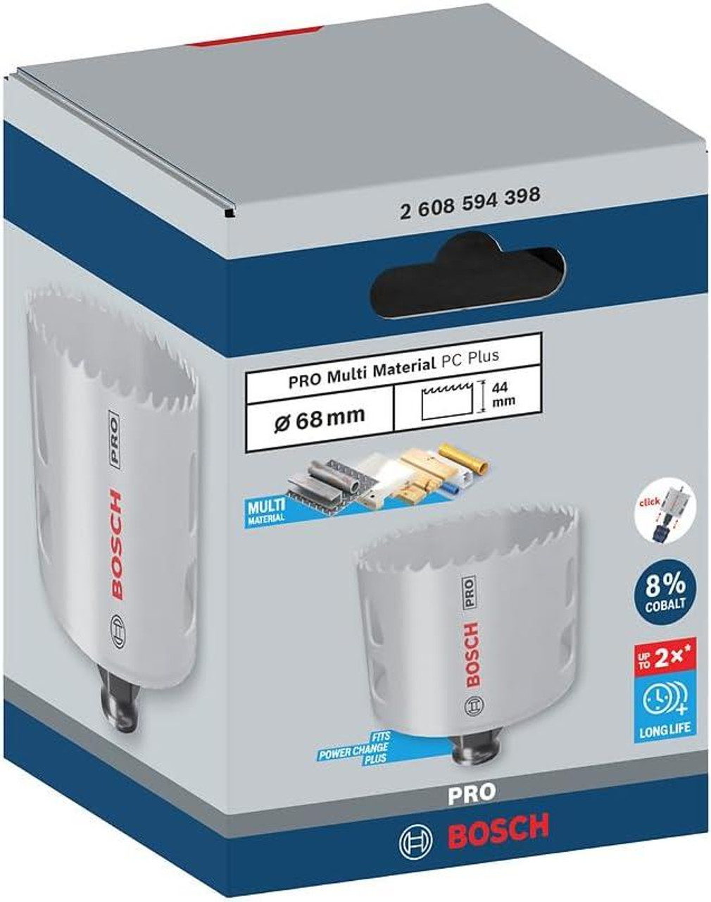 Bosch PRO Multi Material 68 mm PC Plus Hole Saw - 2608594398